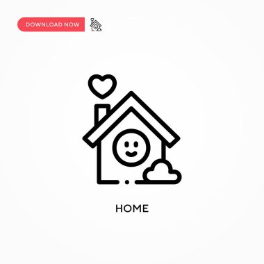 Ev vektör simgesi. Web sitesi veya mobil uygulama için modern, basit düz vektör çizimi
