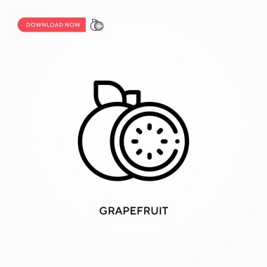 Greyfurt vektör simgesi. Web sitesi veya mobil uygulama için modern, basit düz vektör çizimi