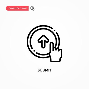 Vektör simgesini gönder. Web sitesi veya mobil uygulama için modern, basit düz vektör çizimi