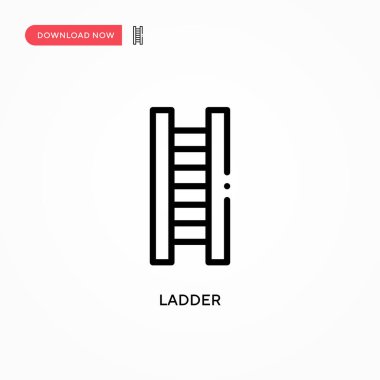 Merdiven vektör simgesi. Web sitesi veya mobil uygulama için modern, basit düz vektör çizimi