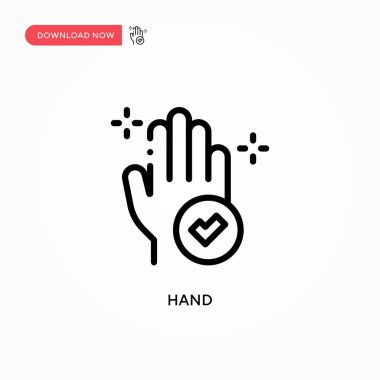 El vektör simgesi. Web sitesi veya mobil uygulama için modern, basit düz vektör çizimi