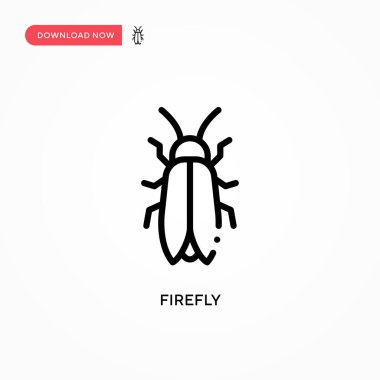 Firefly vektör simgesi. Web sitesi veya mobil uygulama için modern, basit düz vektör çizimi