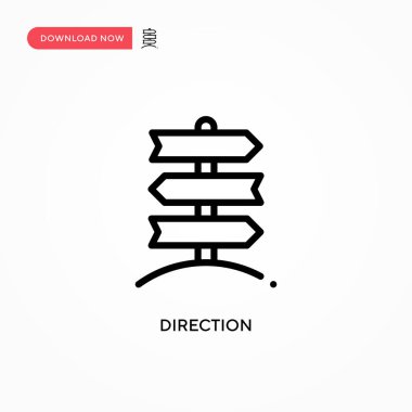 Yönlendirme vektör simgesi. Web sitesi veya mobil uygulama için modern, basit düz vektör çizimi