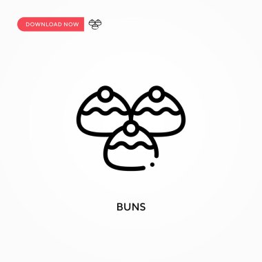 Çörek vektör ikonu. Web sitesi veya mobil uygulama için modern, basit düz vektör çizimi