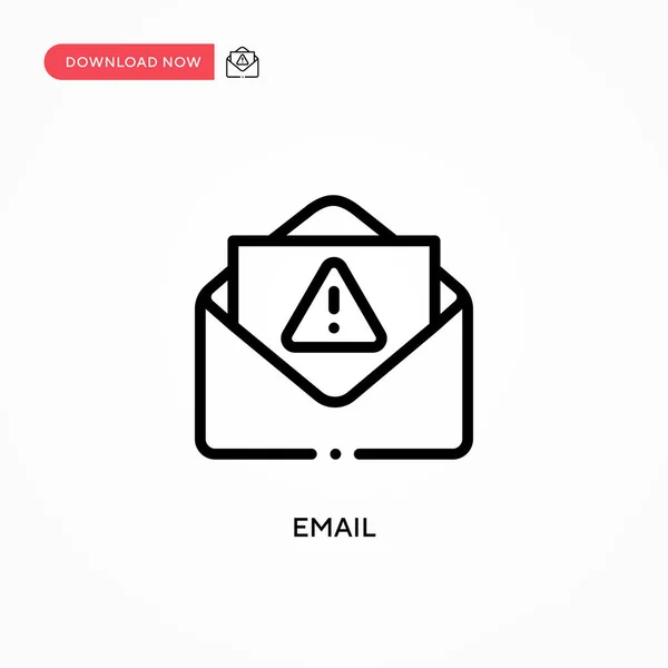 Ícone Vetor Email Ilustração Vetorial Plana Moderna Simples Para Web — Vetor de Stock