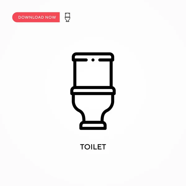 Toilet Vector Icon Modern Simple Flat Vector Illustration Web Site — Stock Vector