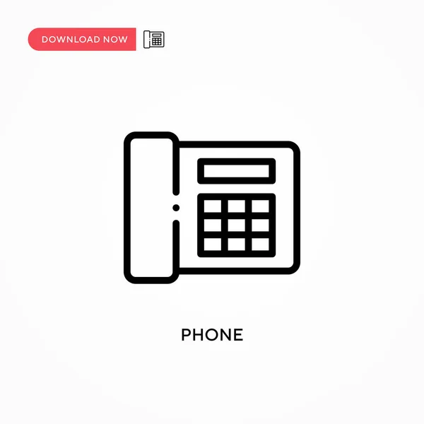 Phone Vector Icon Modern Simple Flat Vector Illustration Web Site — Stock Vector