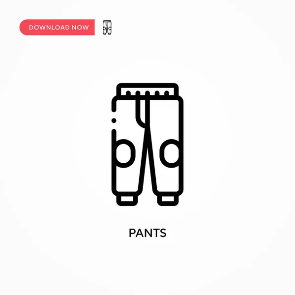 Pantalon Icône Vectorielle Illustration Vectorielle Plate Moderne Simple Pour Site — Image vectorielle