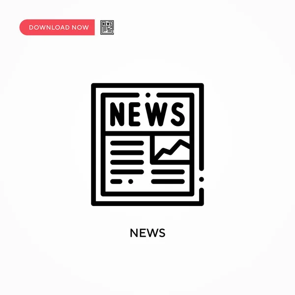 Nieuws Vectoricoon Moderne Eenvoudige Platte Vectorillustratie Voor Website Mobiele App — Stockvector