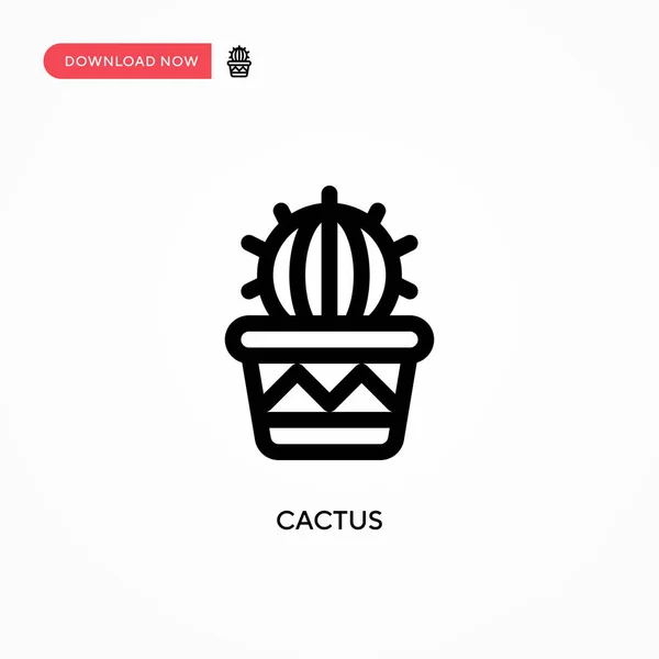Cactus Vector Icon 사이트나 모바일 현대의 — 스톡 벡터
