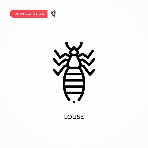 Louse Vector Icon Modern Simple Flat Vector Illustration Web Site — Stock Vector