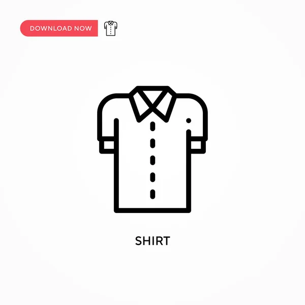 Camisa Ícone Vetor Ilustração Vetorial Plana Moderna Simples Para Web — Vetor de Stock