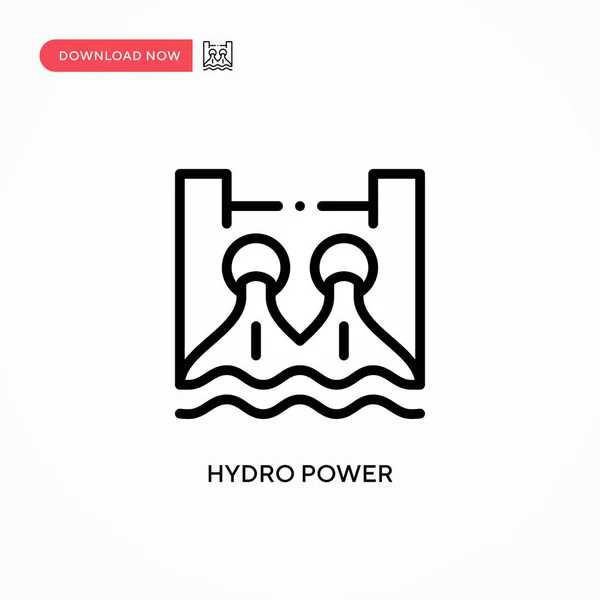 Hydro 아이콘 사이트나 모바일 현대의 — 스톡 벡터