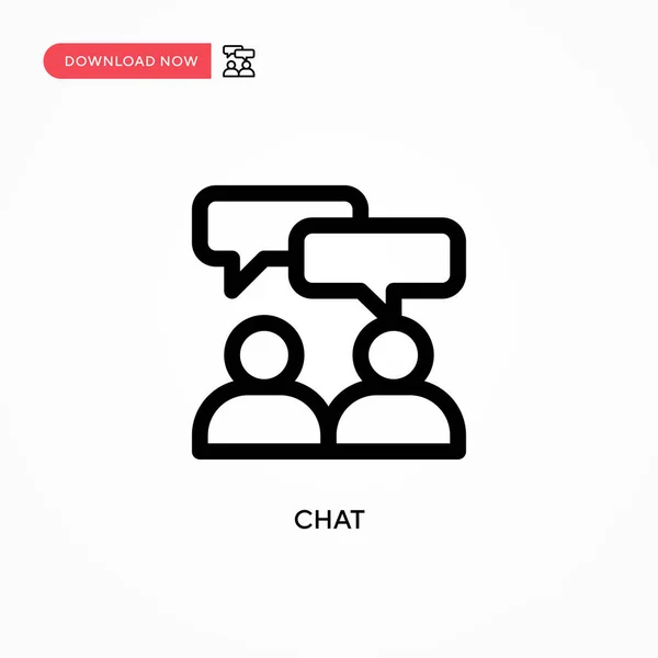 Chat Vector Icon Modern Simple Flat Vector Illustration Web Site — Stock Vector