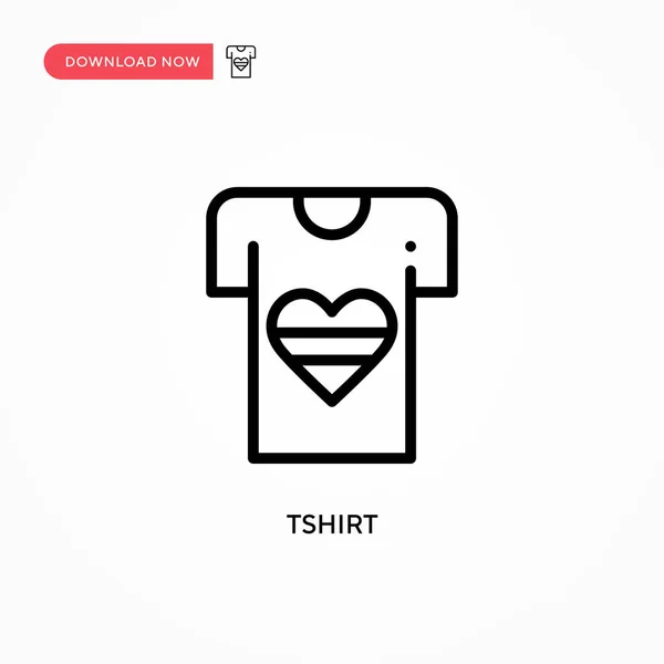 Ícone Vetorial Camiseta Ilustração Vetorial Plana Moderna Simples Para Web — Vetor de Stock