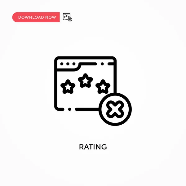 Rating Vector Icon Modern Simple Flat Vector Illustration Web Site — Stock Vector
