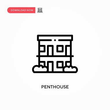 Çatı katı vektör ikonu. Web sitesi veya mobil uygulama için modern, basit düz vektör çizimi