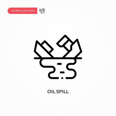 Petrol sızıntısı vektör simgesi. Web sitesi veya mobil uygulama için modern, basit düz vektör çizimi