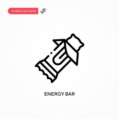 Enerji çubuğu vektör simgesi. Web sitesi veya mobil uygulama için modern, basit düz vektör çizimi