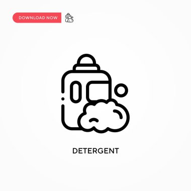 Deterjan vektör simgesi. Web sitesi veya mobil uygulama için modern, basit düz vektör çizimi