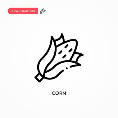 Mısır vektör simgesi. Web sitesi veya mobil uygulama için modern, basit düz vektör çizimi