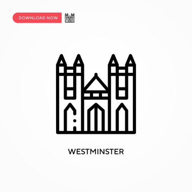 Westminster vektör simgesi. Web sitesi veya mobil uygulama için modern, basit düz vektör çizimi
