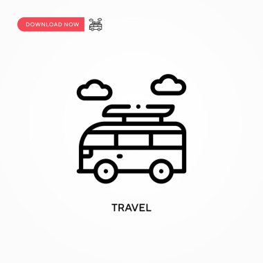 Seyahat vektör simgesi. Web sitesi veya mobil uygulama için modern, basit düz vektör çizimi