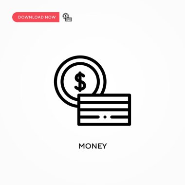 Para vektör simgesi. Web sitesi veya mobil uygulama için modern, basit düz vektör çizimi