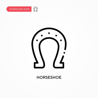 At nalı vektör simgesi. Web sitesi veya mobil uygulama için modern, basit düz vektör çizimi