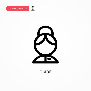 Rehber vektör simgesi. Web sitesi veya mobil uygulama için modern, basit düz vektör çizimi