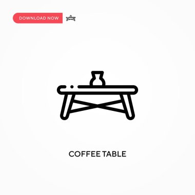 Sehpa vektör simgesi. Web sitesi veya mobil uygulama için modern, basit düz vektör çizimi