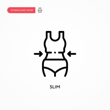 İnce vektör ikonu. Web sitesi veya mobil uygulama için modern, basit düz vektör çizimi