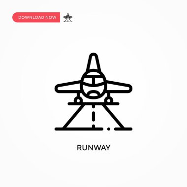 Pist vektör simgesi. Web sitesi veya mobil uygulama için modern, basit düz vektör çizimi