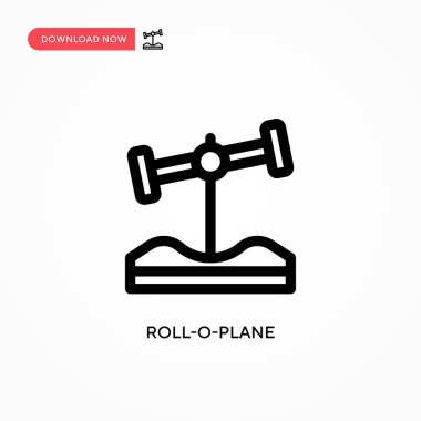 Dönüş düzlemi vektör simgesi. Web sitesi veya mobil uygulama için modern, basit düz vektör çizimi