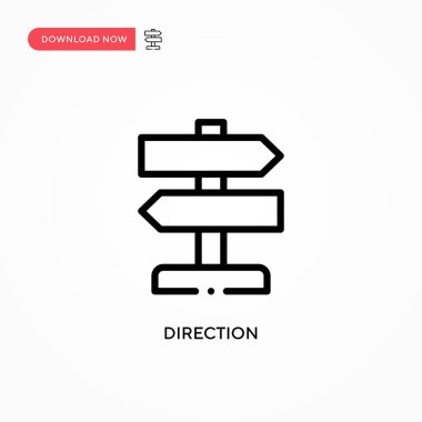 Yönlendirme vektör simgesi. Web sitesi veya mobil uygulama için modern, basit düz vektör çizimi
