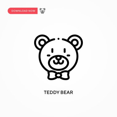 Ayı vektör ikonu. Web sitesi veya mobil uygulama için modern, basit düz vektör çizimi