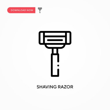 Traş makinesi vektör simgesi. Web sitesi veya mobil uygulama için modern, basit düz vektör çizimi