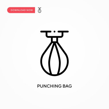 Torba vektör simgesini yumrukluyorum. Web sitesi veya mobil uygulama için modern, basit düz vektör çizimi