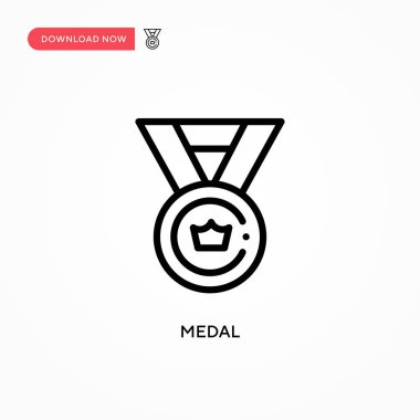 Madalya vektör simgesi. Web sitesi veya mobil uygulama için modern, basit düz vektör çizimi