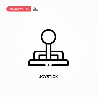 Joystick vektör simgesi. Web sitesi veya mobil uygulama için modern, basit düz vektör çizimi