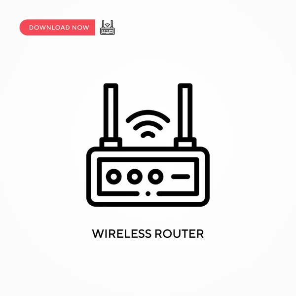 Wireless Router Vector Icon Modern Simple Flat Vector Illustration Web — Stock Vector