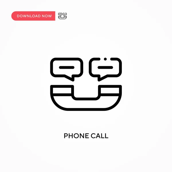 Phone Call Vector Icon Modern Simple Flat Vector Illustration Web — Stock Vector