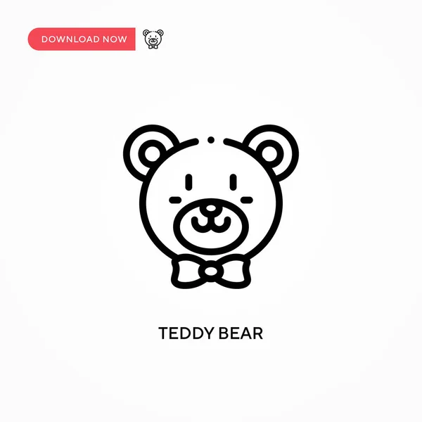 Значок Вектора Медведя Тедди Современная Простая Векторная Иллюстрация Веб Сайта — стоковый вектор