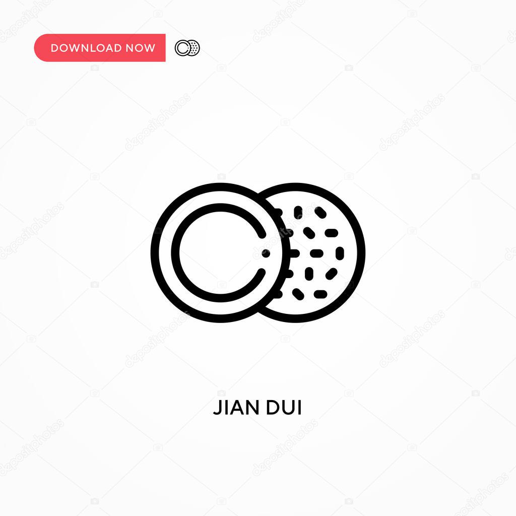 Jian dui vector icon. Modern, simple flat vector illustration for web site or mobile app
