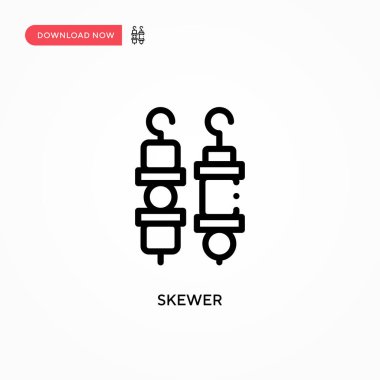 Şiş vektör simgesi. Web sitesi veya mobil uygulama için modern, basit düz vektör çizimi