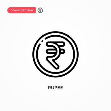 Rupi vektör simgesi. Web sitesi veya mobil uygulama için modern, basit düz vektör çizimi