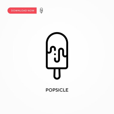 Dondurma vektör simgesi. Web sitesi veya mobil uygulama için modern, basit düz vektör çizimi