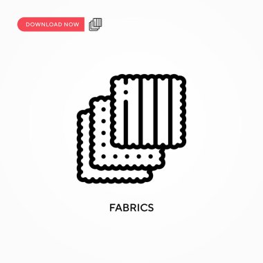 Kumaş vektör simgesi. Web sitesi veya mobil uygulama için modern, basit düz vektör çizimi