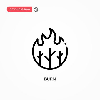 Vektör simgesini yak. Web sitesi veya mobil uygulama için modern, basit düz vektör çizimi