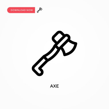 Axe vektör simgesi. Web sitesi veya mobil uygulama için modern, basit düz vektör çizimi